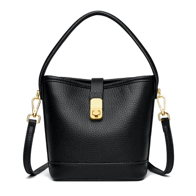 Bolso de Cuero Minimalista Bandolera Multicapa - Diseño Versátil y Elegante - Image 6