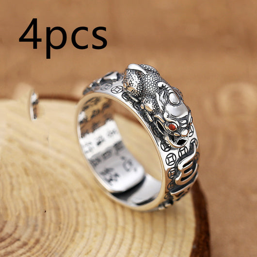 Anillo Pixiu Corazón Sutra Budista - Amuleto de Buena Suerte Unisex - Image 13