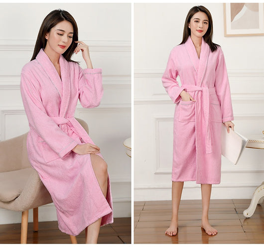 Bata de Toalla Absorbente Unisex - Pijama Cómodo para Hombre y Mujer - Image 34