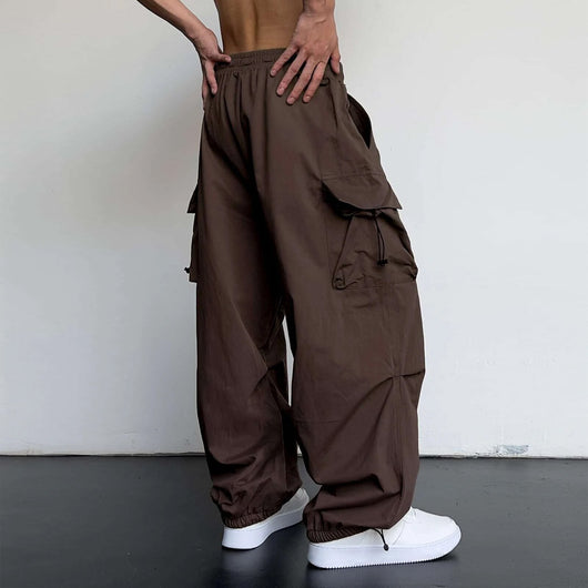 Pantalón Overol Hombre Nylon Secado Rápido Cintura Alta Pierna Ancha - Image 21