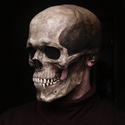 Máscara de Calavera Articulada para Halloween con Mandíbula Móvil