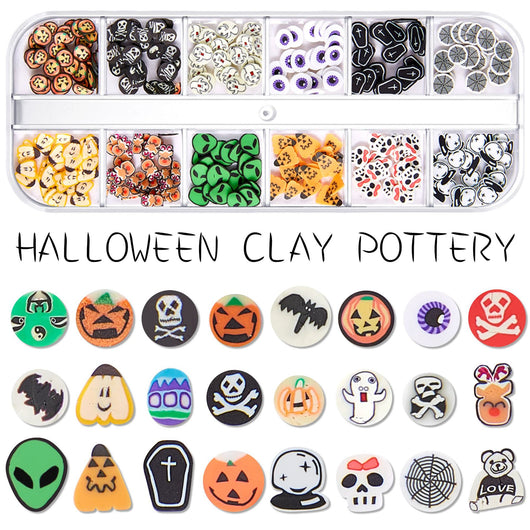 Set de Manicura Halloween Arcilla Suave - Calabazas, Demonios, Arañas y Fantasmas - Image 13
