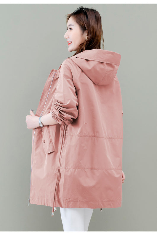 Chaqueta Cortaviento Casual Mujer Largo Medio - Image 14