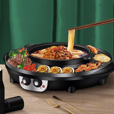 Olla Multifuncional 2 en 1: Hot Pot y Parrilla para el Hogar - Image 2