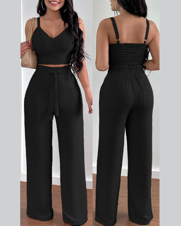 Conjunto de Dos Piezas con Tirantes para Mujer - Moda Elegante - Image 10
