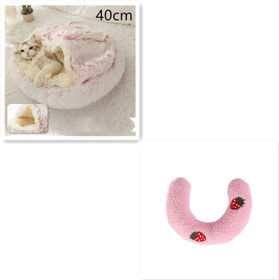 Cama 2 en 1 para Perros y Gatos - Cama Cálida de Felpa Suave Tipo Casa - Image 121