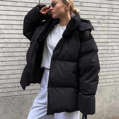 Abrigo Suelto de Algodón para Mujer - Chaqueta Cómoda y Versátil
