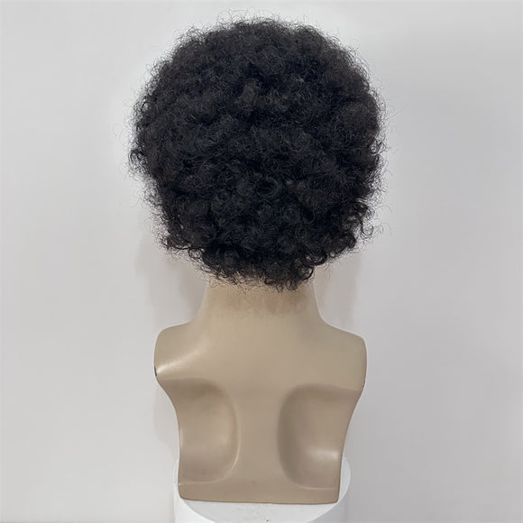 Peluca Afro Rizada Corta para Hombre y Mujer