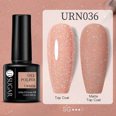 Esmalte de Uñas Gel Brillo Negro, Blanco y Rojo Efecto Mate - Image 10