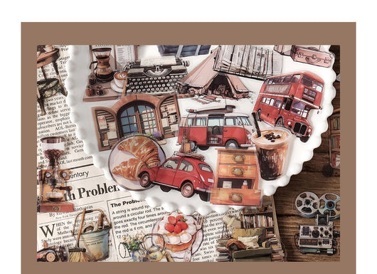 Set de 40 Stickers Decorativos Retro 'Life Love Song' - 4 Diseños DIY - Image 12