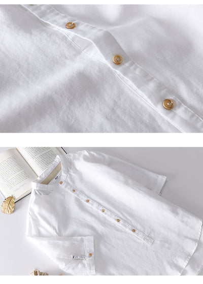 Camisa Suelta de Solapa Ancha para Hombre - Comodidad Estival - Image 10