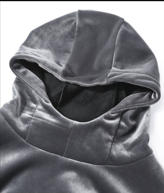 Chaqueta con Logo y Capucha de Terciopelo Grueso - Image 11