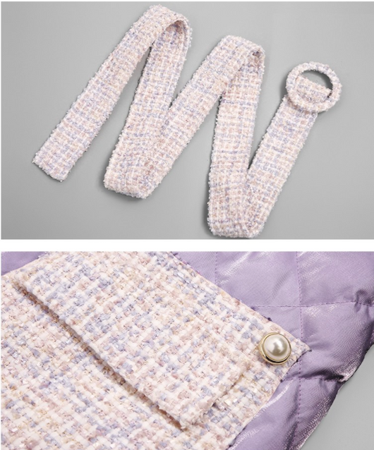 Chaqueta de Plumón para Mujer con Cuello Alto y Mangas Largas - Abrigo Versátil Ligero y Cálido - Image 12
