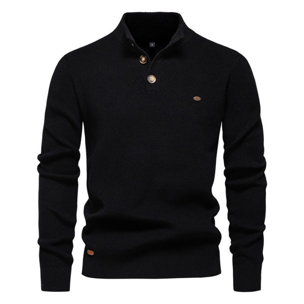 Suéter Business Cuello Alto Hombre - Tejido Premium Liso Casual - Image 6