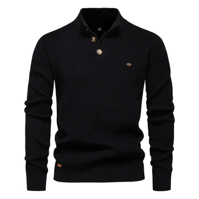 Suéter Business Cuello Alto Hombre - Tejido Premium Liso Casual - Image 6