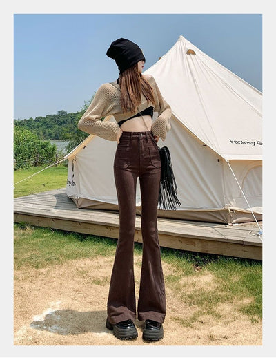 Pantalones Acampanados Cintura Alta Reductores Efecto Moda Urbana - Image 15