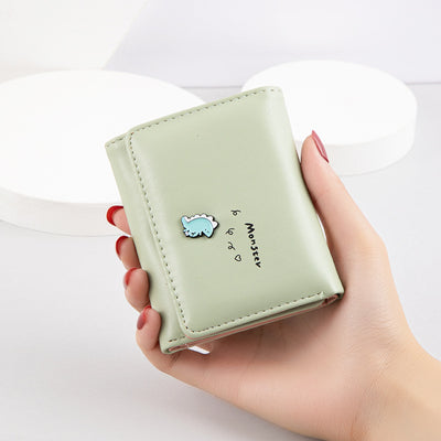 Billetera Corta Estilo Coreano para Mujer con Cierre y Monedero Adorable - Image 8