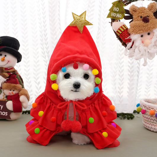 Disfraz Navideño para Gatos con Árbol y Estrella Brillante - Image 8