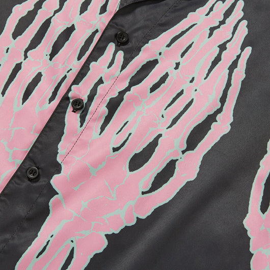 Camisa Suelta con Estampado Calavera y Mano Fantasmal - Image 5