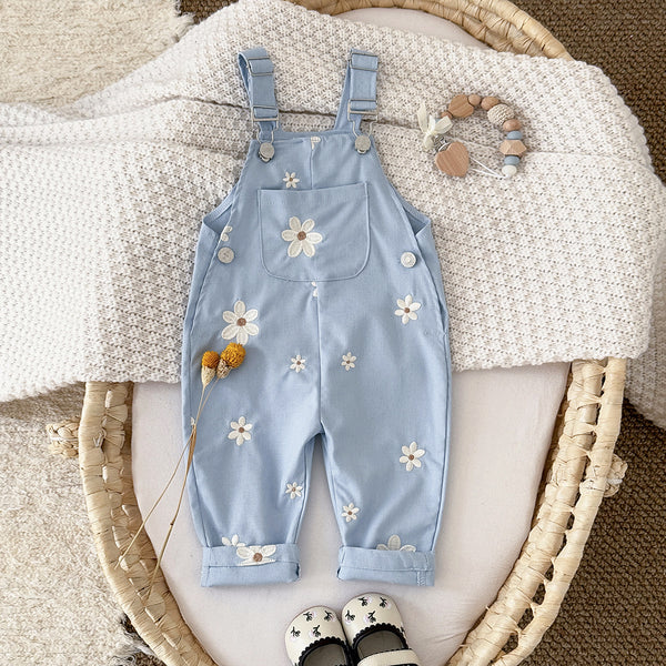 Pelele Infantil sin Mangas con Bordado Floral - Image 2