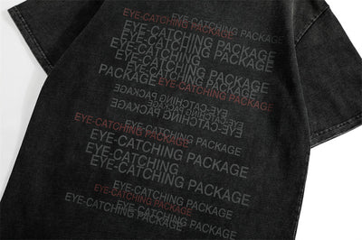 Playera Estampada con Letras Desgastadas para Hombre - Image 17