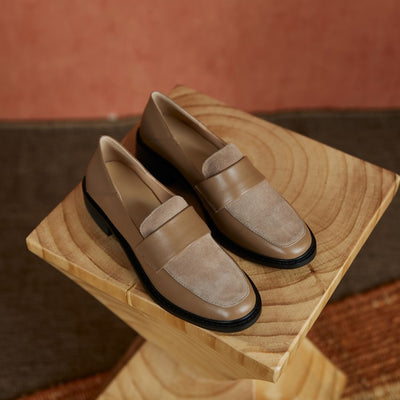 Mocasines Retro de Cuero Suave para Mujer con Costura Artesanal - Image 10