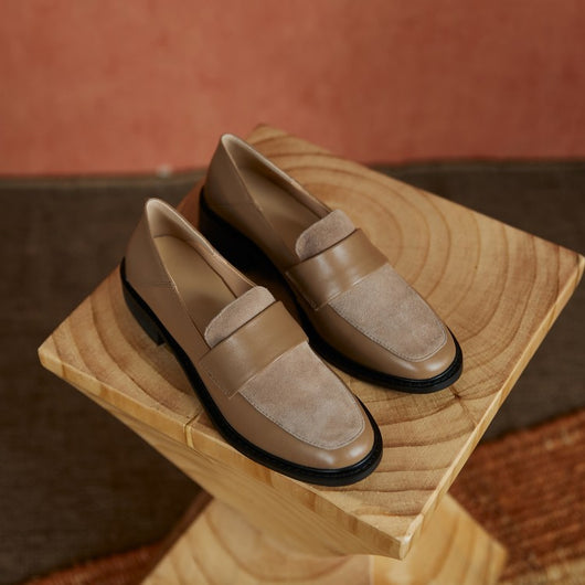 Mocasines Retro de Cuero Suave para Mujer con Costura Artesanal - Image 10
