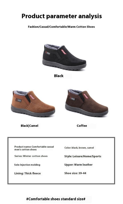 Zapatos Térmicos Acolchados Antideslizantes para Hombre – Estilo Beijing Tradicional - Image 7