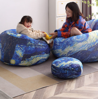 Sofá Perezoso Puf Reclinable con Funda Lavable para Balcón - Image 9