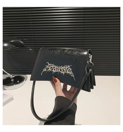 Bolsa Bandolera Diseño Francés con Cadena y Textura Crack - Image 13