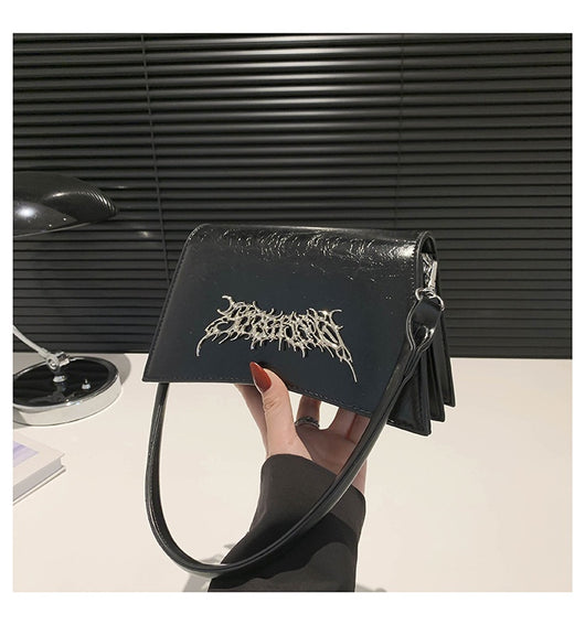 Bolsa Bandolera Diseño Francés con Cadena y Textura Crack - Image 13