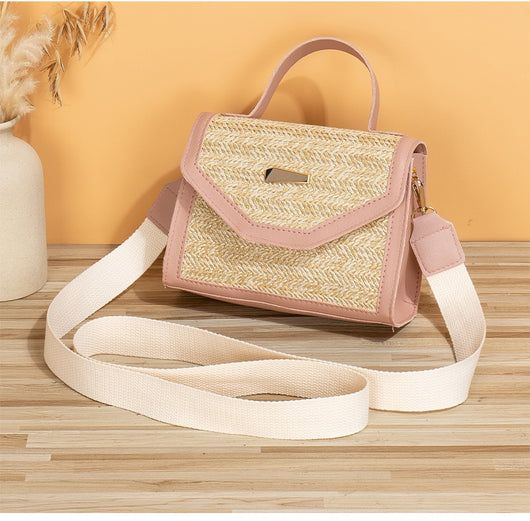 Bolsa Crossbody Cuadrada Pequeña con Lentejuelas Tejidas - Image 15