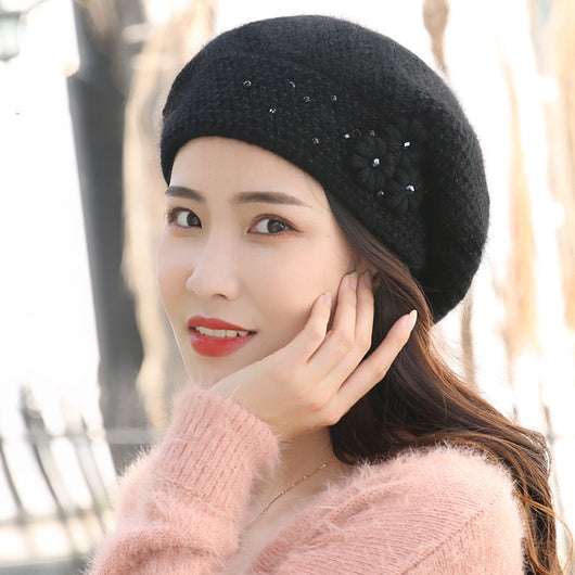 Gorro de Invierno para Mujer con Pelaje de Conejo y Lana Térmica - Image 10