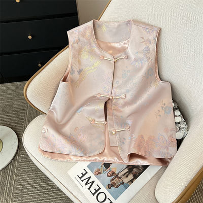 Chaleco Elegante Estilo Chino con Botones de Rana para Mujer - Image 13