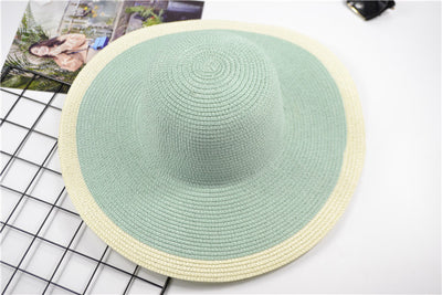 Sombrero de Ala Ancha para Mujer con Costura Decorativa - Image 2