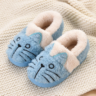 Pantuflas Cálidas para Niñas con Diseño Gato Cartoon de Algodón - Image 12