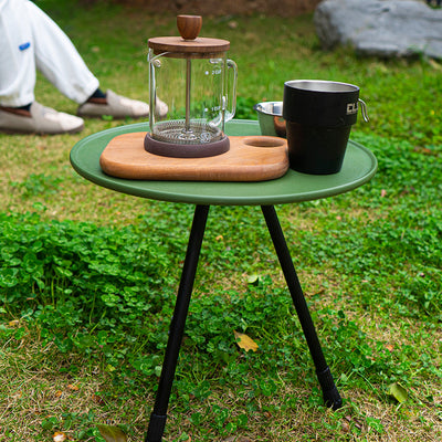 Mesa Plegable Redonda Portátil para Camping y Picnic