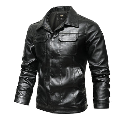 Chaqueta de Cuero para Trabajo Primavera y Otoño - Image 11