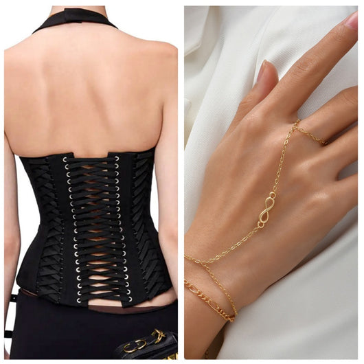 Top Halter Encaje Sexy Corto Anudado - Image 9