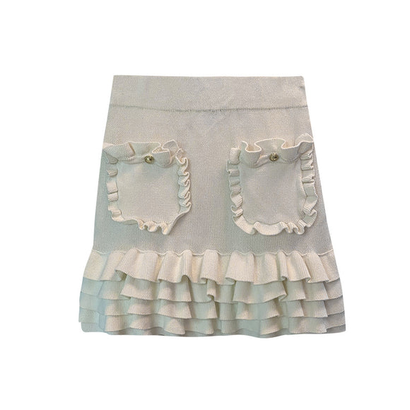 Falda Plisada Reforzada de Moda Industrial