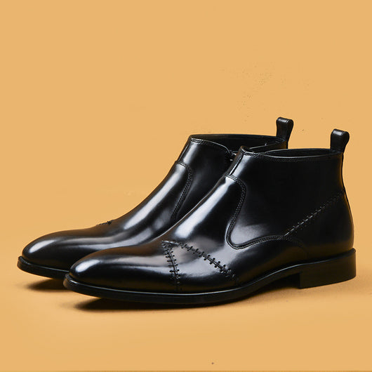 Botas Altas de Cuero Británico Confeccionadas a Mano - Image 8