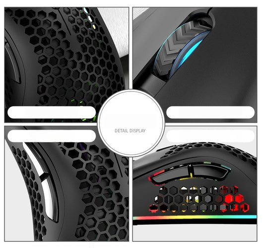 Ratón Inalámbrico Gaming con Diseño Hueco y Carga Luminosa - Image 9