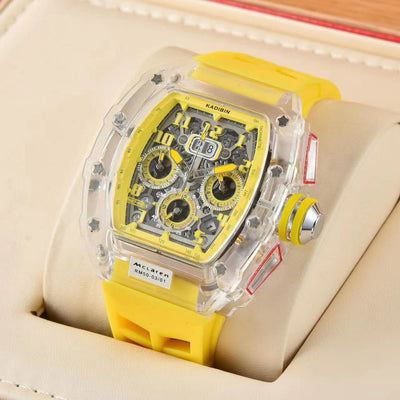 Reloj de Cuarzo con Seis Agujas y Esfera Transparente - Image 6