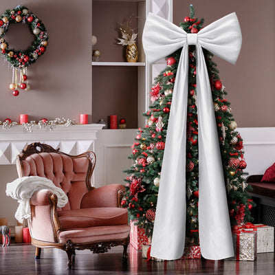 Moño Navideño de Terciopelo Oversized para el Hogar - Image 13