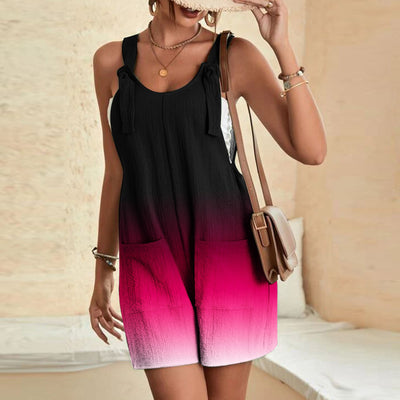 Pantalones Casuales con Tirantes Estampados para Mujer - Image 4