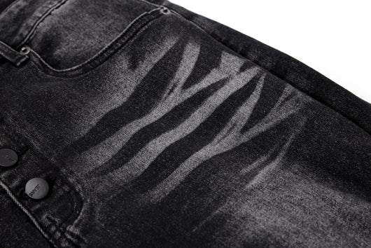 Jeans de Diseñador para Hombre con Pliegues Texturizados y Corte Premium - Image 10