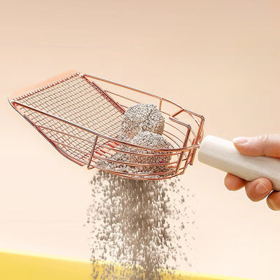 Pala para Arena de Gatos con Mango Ergonómico - Acero Inoxidable Premium - Image 7