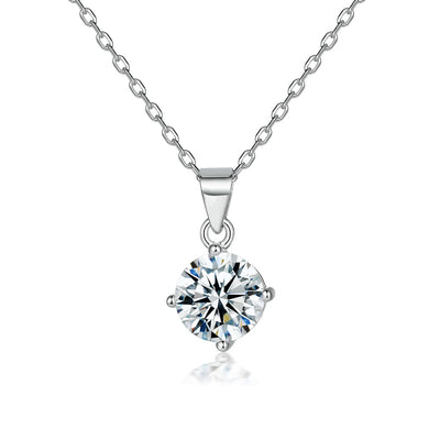Collar de Plata S925 con Colgante de Circón Microincrustado - Image 2