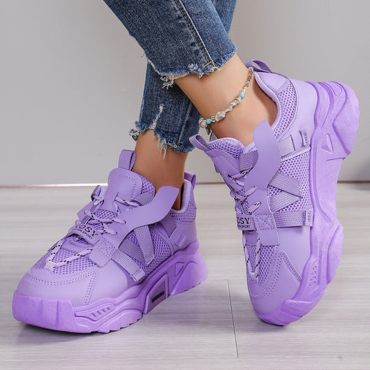 Zapatillas Deportivas Plataforma Mesh para Mujer - Comodidad Transpirable