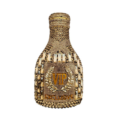 Bolso de Cena Elegante con Diseño de Botella de Champagne y Mano de Diamantes - Image 7